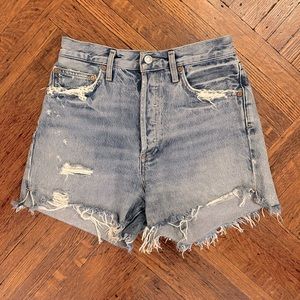 Agolde Premium Distressed denim shorts size 27